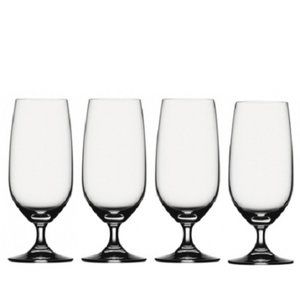 Spiegelau Vino Grande 12.5 oz. Stemmed Crystal Pilsner Beer Glasses Set of 4 NWT